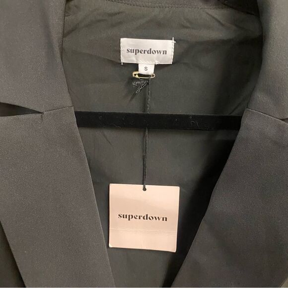 Superdown ADALIYA jumpsuit Black Sleeveless one piece Revolve S - Picture 8 of 9